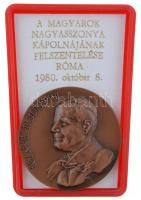 Kiss Nagy András (1930-1997) 1980. "II.János Pál pápa / A Magyarok Nagyasszonya kápolnájának fe...