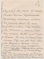 1943 Theresa Taxis hercegnő saját kézzel írt levele Sternberg grófnak / Autograph letter of Theresa ...