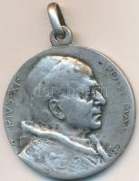 Vatikán DN "XI. Piusz Pápa" jelzett Ag érem füllel (8,22g/0.800/26mm) T:2- Vatican ND "Pope Pius XI" marked Ag medal with ear (8,22g/0.800/26mm) C:VF