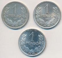 1937. 1P Ag (3x) T:1-,2