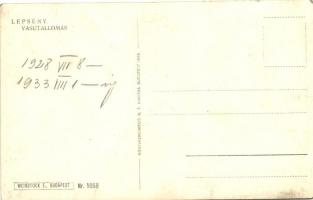 Lepsény, Vasútállomás