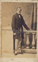 1860 Régi fénykép: báró Pittel Gyula