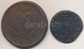 Vegyes: Velence 1659-1674. 12b Cu + Orosz Birodalom 1815. 2k Cu T:2-,3
Mixed: Venice 1659-1674. 12 ...