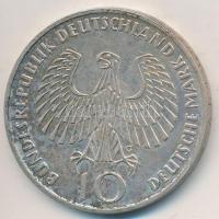 NSZK 1972G 10M Ag "Olimpia-München / Olimpiai Láng" T:2 FRG 1972G 10 Mark Ag "Olympic Games Munich / Olympic Flame" C:XF