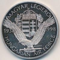 1998. "Magyar Légierő" Ag emlékérem (31,15g/0.999/42,5mm) T:2 (PP)