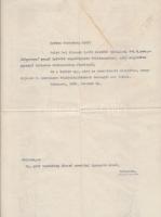 1938 Sternberg gróf fizetésemeléséről rendelkező levelek, egyik Rajner Fülöp Szász herceg aláírásáva...