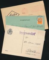 cca 1935 Turistasággal kapcsolatos kisnyomtatványok: Magyar Turista Szövetség meghívó levelezőlapjai