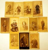 1860-1890 Régi fényképek: Férfi teljes alak képek /12db/