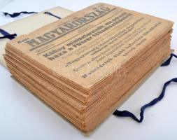 cca 1942-44 A háborús évek krónikája. A Magyarország c. újság kb 100 db száma benne a háborús évek krónikájával. Mind nagyon jó állapotban