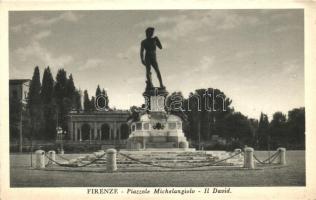 Firenze, Florence; Piazzale Michelangiolo, Il David / square, statue