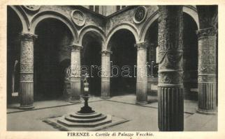 Firenze, Florence; Cortile di Palazzo Vecchio / palace courtyard, interior