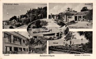 Balatonvilágos, Klára telep, vasútállomás, Csónak kikötő, penzió, Balaton