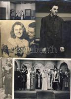 Fényképek magyar szinészekről, szinpadi jelenetekről a 40-es - 70-es évekből, 74 db