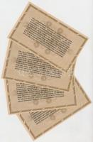 1946. 10.000AP (4x) mind sorozat- és sorszám nélkül T:I