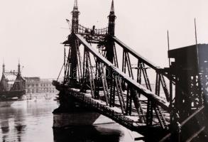 1945 Budapest romokban, dr. Kunszt János (1892 -1960) 51 db korabeli felvételéről készült modern nag...