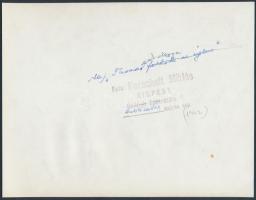 cca 1942 Korschelt Miklós (1900-1982): Tavasznak alkonya, pecséttel jelzett vintage fotóművészeti al...