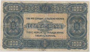 1923. 1000K "8 FILLÉR - NYOLC FILLÉR" felülnyomással T:III-