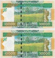 Guinea 2010. 10.000Fr (2x) sorszámkövetők T:I
Guinea 2010. 10.000 Francs (2x) sequential serials C:...