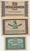 Németország / Weimari Köztársaság / Düsseldorf 1923. 5db klf szükségpénz T:II,III Germany / Weimar Republic / Düsseldorf 1923. 5pcs of diff necessity notes C:XF,F