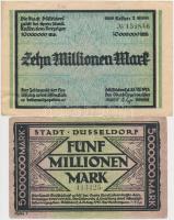 Németország / Weimari Köztársaság / Düsseldorf 1923. 5db klf szükségpénz T:II,III
Germany / Weimar ...