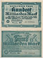 Németország / Weimari Köztársaság / Bréma 1923. 5db klf szükségpénz T:II-,III
Germany / Weimar Repu...