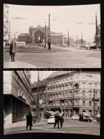 1967 Budapest, Baross tér az átépítés előtt, 13 db datált fotó, 9x13 cm