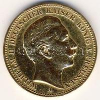 Német Császárság/Poroszország 1898. 20M Au 7,9665g T:2-/3 k, kis ph