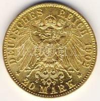 Német Császárság/Poroszország 1902. 20M Au 7,9665g T:1/2