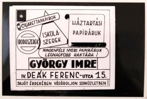 cca 1946 Fekete György (1904-1990) budapesti fényképész reklámgrafikái különféle szolgáltatásokról, ...