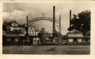 1957 Szerencs, a cukorgyár bejárata (EK)