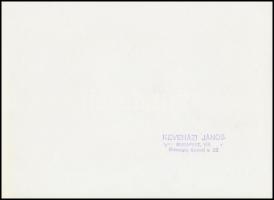 cca 1975 Keveházi János pecséttel jelzett vintage fotóművészeti alkotása, 17x23 cm