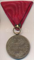 1898. "Jubileumi Emlékérem Fegyveres Erő Számára" Br kitüntetés mellszalaggal T:2,2-
Hung...