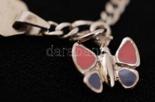 Ezüst karlánc medállal, Ag, bruttó: 1,9gr., jelzett, 14cm/Silver bracelet with pendant, Ag, gross: 1...