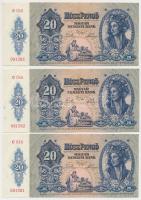 1941. 20P (5x) sorszámkövetők T:I,I-