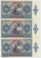 1941. 20P (5x) sorszámkövetők T:I,I-