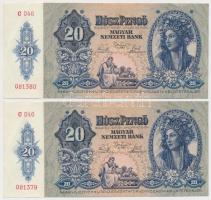 1941. 20P (5x) sorszámkövetők T:I,I-