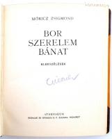 Móricz Zsigmond: Bor szerelem bánat. Elbeszélések. Bp., 1929, Athenaeum. 203 l. Első kiadás. Korabel...