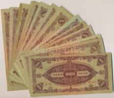 1945. 10.000P (30x) mind "MNB" bélyeggel T:vegyes