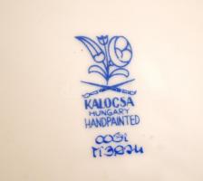 Kalocsai tányér, kézzel festett, jelzett, hibátlan, d:19cm