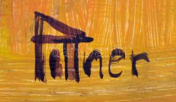 Pittner jelzéssel: Asztali csendélet. Olaj, falemez, sérült, 38×40 cm