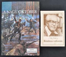 Tóth Endre: Bizalmas vallomás. Bp., 1984, Magvető.  valamint Képes Történelem: A nagy október. Bp., 1967, Móra. Kiadói keménykötésben.