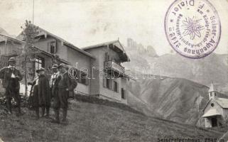 Seiser Alm, Seiseralpenhaus, König Friedrich August Höhenweg / rest house (fa)