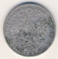 Ausztria 1861A 1Fl Ag T:3/4 ph
