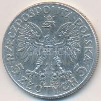 Lengyelország 1934. 5Zl Ag T:2-
Poland 1934. 5 Zlotych Ag C:VF
Krause Y#21