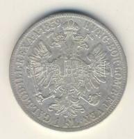 Ausztria/magyar verdejel 1858B 1Fl Ag T:3/4