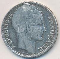 Franciaország 1930. 10Fr Ag T:2-,3 lyuktömött France 1930. 10 Francs Ag C:VF,F plugged hole