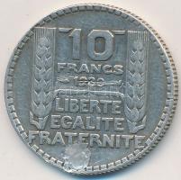 Franciaország 1930. 10Fr Ag T:2-,3 lyuktömött
France 1930. 10 Francs Ag C:VF,F plugged hole