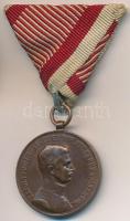 1917. "Bronz Vitézségi Érem IV. Károly / Fortitudini" Br kitüntetés mellszalaggal. Szign: Kautsch T:2 Hungary 1917. "Medal for Bravery" Br decoration with ribbon. Sign: Kautsch C:XF NMK 310.