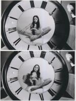 cca 1970 Ütött az utolsó órád, 7 db korabeli negatívról készült modern nagyítás, finoman erotikus fé...