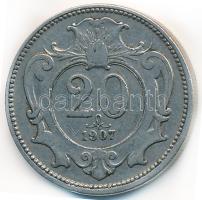 Ausztria 1907. 20h Ni T:2 Austria 1907. 20 Heller Ni C:XF